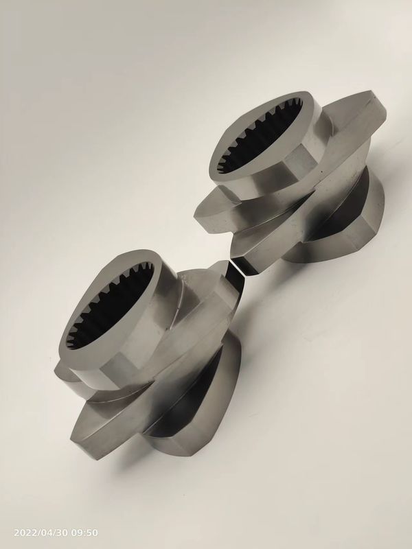 Elementi di estrusore a doppia vite resistenti alla corrosione 12 mm 600 giri al minuto Blocco di maglia resistente all'usura