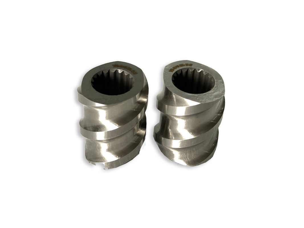 Macchina di plastica 58mm Extruder a doppia vite rettangolare Spline Extruder Elementi a vite con M 1