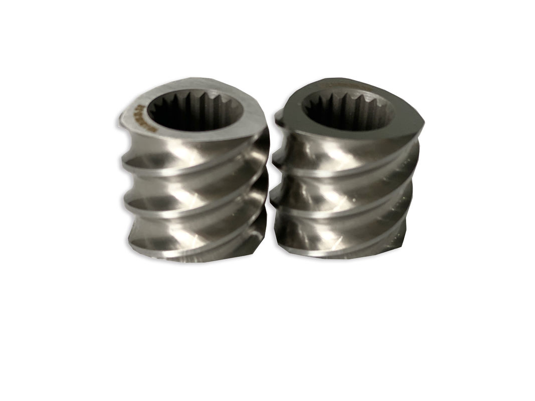 Macchina di plastica 58mm Extruder a doppia vite rettangolare Spline Extruder Elementi a vite con M 1