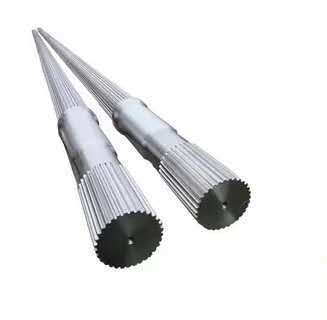 Macchina di estrusione a doppia vite Vibrating Rotating Screw Elements For Customized Material WPC Extruder