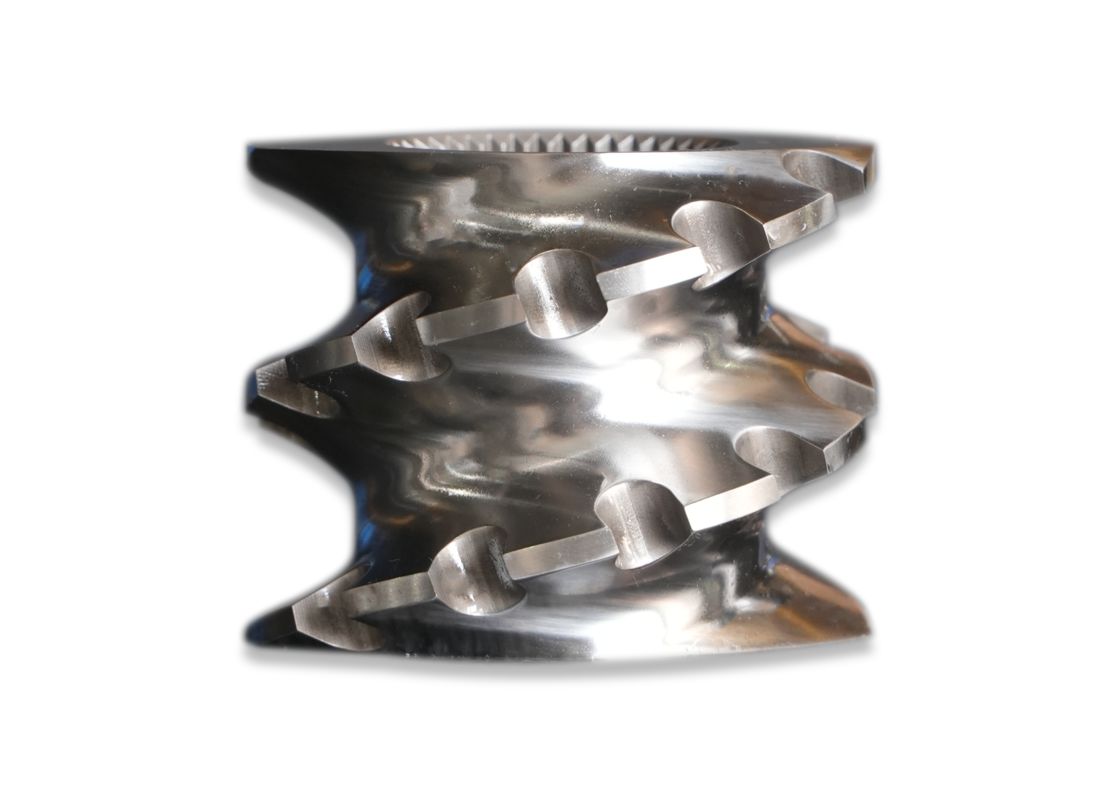 PP PE POM PVC PET Elementi a vite per macchine in plastica a doppia vite a rotazione