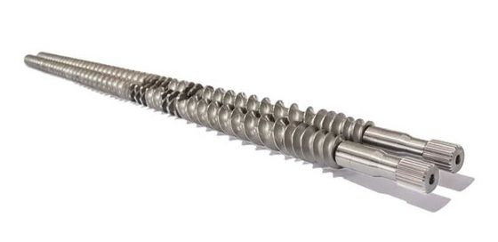 Lunghezza personalizzabile Involute spline interna Twin Screw Extruder Shaft per l'estrusione