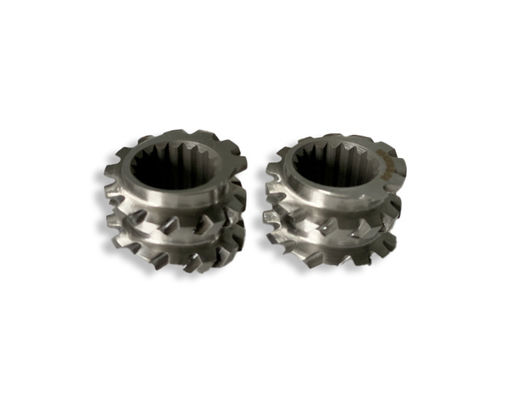 Macchina di plastica 58mm Extruder a doppia vite rettangolare Spline Extruder Elementi a vite con M 1