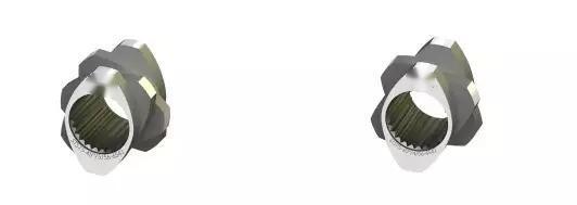 STS70 Parti di estrusori a doppia vite viti e barili per macchine per la plastica